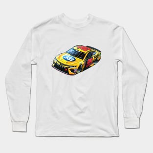 Cool yellow Nascar car, greatest grand prix champion Long Sleeve T-Shirt